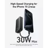 Powerbank 545 NANO 30W 10000mAh ar iebūvētu USB-C kabeli, melns