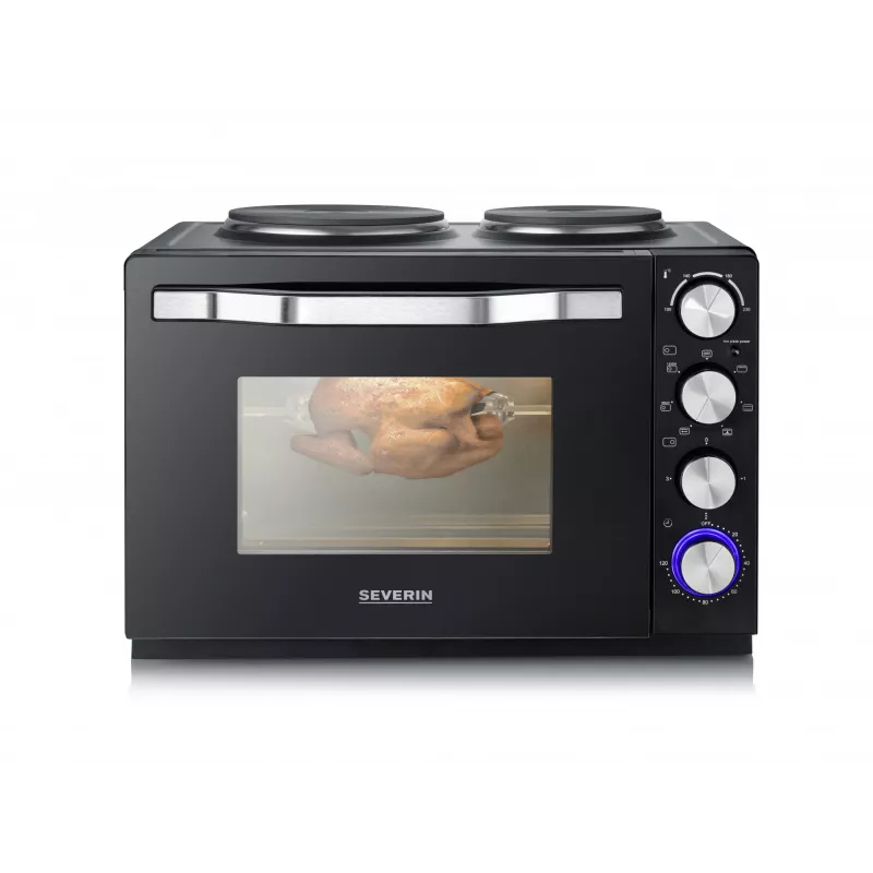 Tosteris-krāsniņa Severin TO 2074 30L 2500W Melna Grilēšana