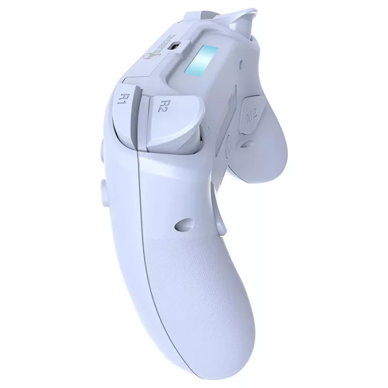 Subsonic PS5 bezvadu LED kontrolieris, balts, D-pad, Home, Options, Share
