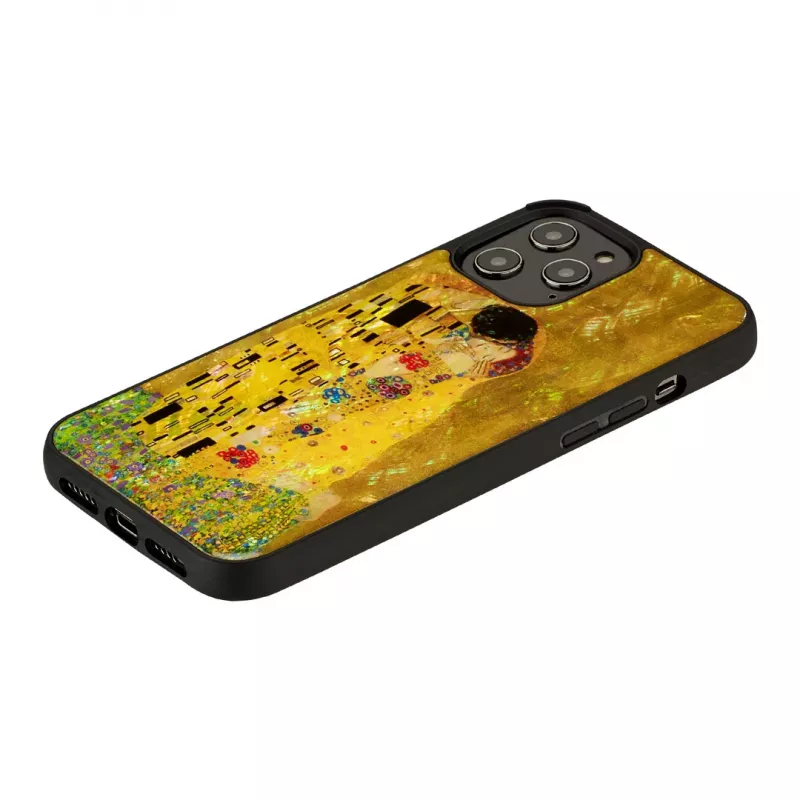 iKins aizsargapvalks Apple iPhone 12 Pro Max — melns, skūpsta dizains