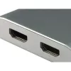 Equip USB Type-C uz 2 x HDMI sieviešu adapteris, 3.2 Gen 1 (3.1 Gen 1), USB Type-C, HDMI izvade, 4096 x 2160 pikseļi