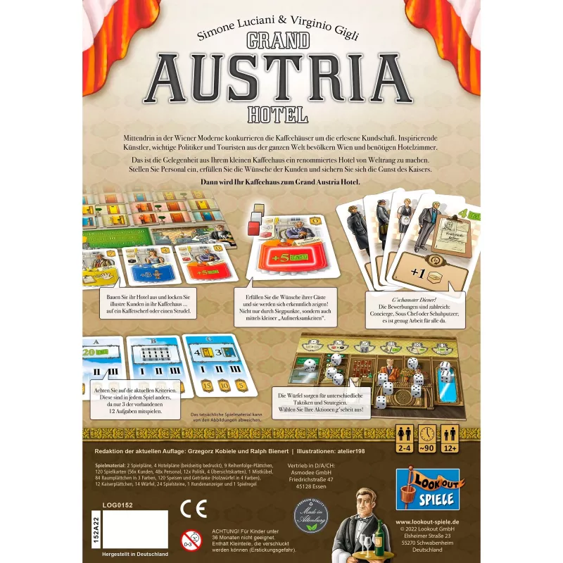 Grand Austria Hotel, galda spēle