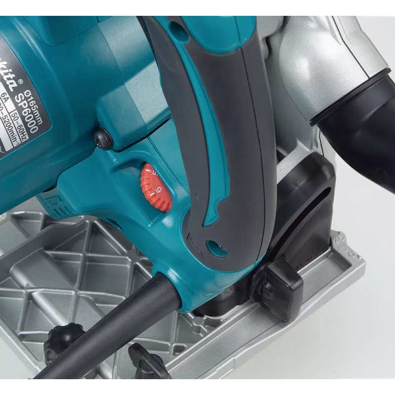 Makita SP6000J portatīvais ripzāģis 16.5 cm Melns, Zils 6400 RPM 1300 W