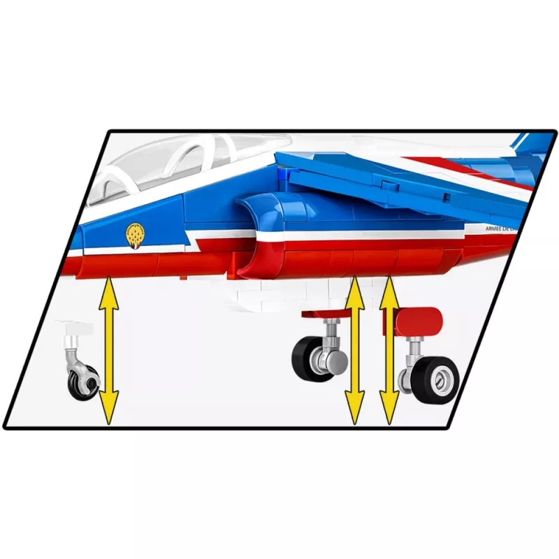 Konstruēšanas rotaļlieta Cobi Alpha Jet Patrouille de France mēroga modelis 1:48 COBI-5841