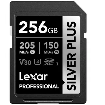 Flash Memory Lexar 256GB UHS-I SDXC SilverP
