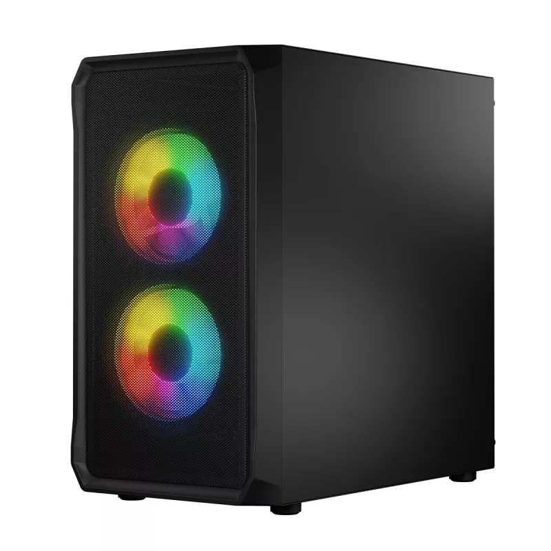 Computer Case Logic Concept Portos Mini ARGB Micro ATX Melns