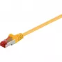 Wentronic Goobay CAT 6 komutācijas kabelis, S/FTP (PiMF), dzeltens, 20 m - LSZH bezhalogēna, varš (68307)