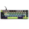 Mehāniskā tastatūra MEDIA-TECH MT1260 Red Core MX60, 60% formas koeficients, CHERRY MX Red slēdži, RGB fona apgaismojums, USB, zaļa
