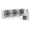 Viss-vienā centrālā procesora šķidruma dzesētājs Sharkoon S100 ARGB balts — 360 mm radiators, Infinity-Mirror efekts