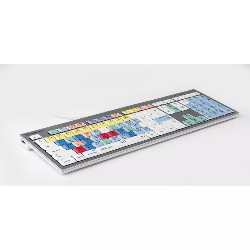 Tastatūra Logickeyboard ALBA Universal USB AZERTY French Silver