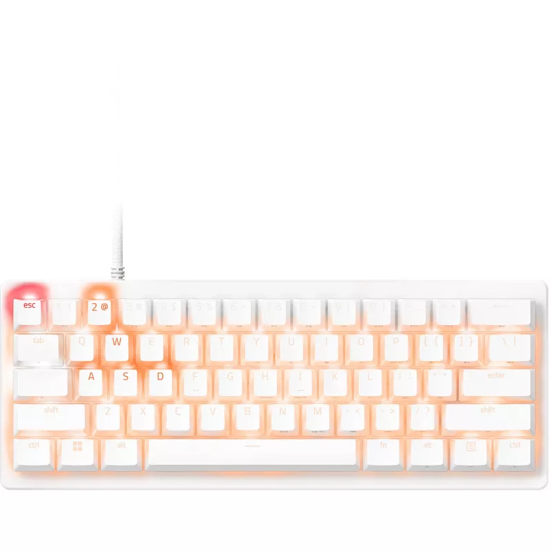 Razer Huntsman V3 Pro Mini - Balts - German Layout P - tastatūra - optical (RZ03-04992000-R3G1)