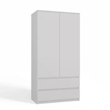 Skapis Top E Shop SZAFA MALWA B 5 plaukti 2 veramas durvis balts 900×500×1800 mm