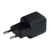 Sienas lādētājs Aukey PA-B1L USB-C 30 W melns — kompakts USB‑C PD strāvas adapteris