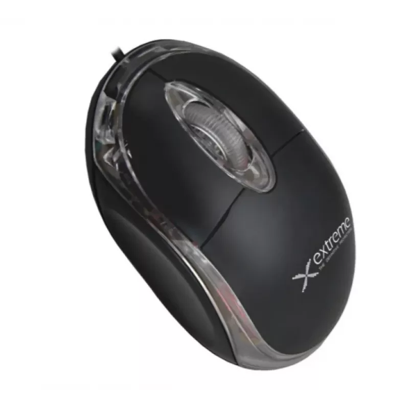 Vadu optiskā piemērota abām rokām pele EXTREME XM102K — 1000 DPI, USB Type-A, 1,2 m kabelis, 3 pogas