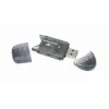 USB 2.0 karšu lasītājs Gembird FD2-SD-1 — MMC/SD/SDHC/SDXC, 73×30×10 mm, 13 g, melns