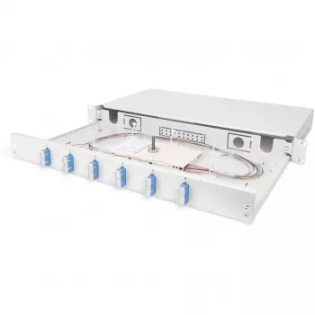 Optiskās šķiedras savienojuma kārba Digitus DN-96320/9 SC OS2 51.5 cm Pelēka