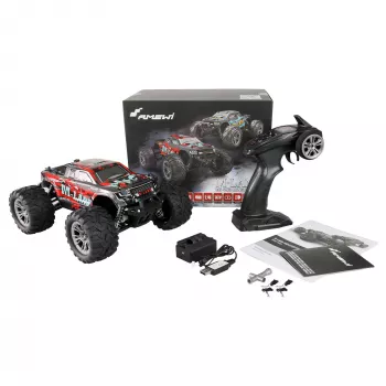 Amewi M-Land Monstertruck 48km/h 4WD 1 16 RTR Sarkans (22622)