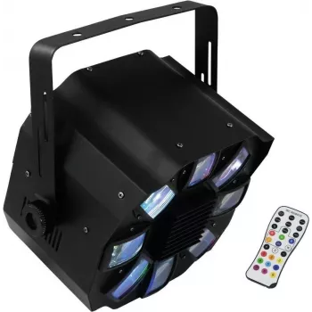 Apgaismes ķermeņi EUROLITE Flower Effect Light FE-700 LED 7 krāsu, kompakts skatuves/disko efekts