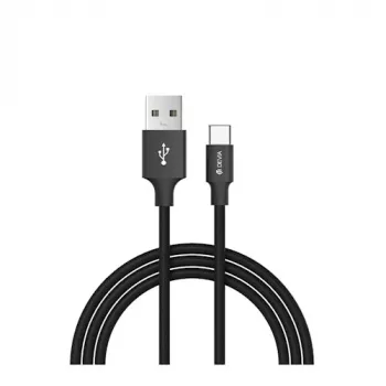 USB datu kabeļu komplekts Devia Pheez Series Micro — 3 gab. iepakojums: 25 cm, 1 m, 2 m — melns