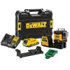 Lāzera nivelieris DeWalt DCE089D1G18-QW zaļš stars, pašizlīdzinošs, 360° ar uztvērēja savietojamību