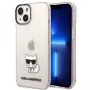 Karl Lagerfeld KLHCP14MCTRI Iphone 14 Plus / 15 Plus 6.7 Hardcase Rozā / Rozā Caurspīdīgs Choupette Korpuss