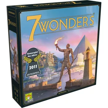 7 Wonders - pamata spēle - jauns dizains, galda spēļu eksperta Gada spēle 2011