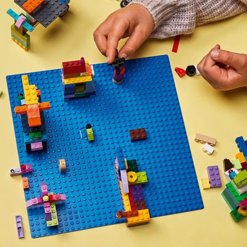 LEGO būvplāksne 11025 — zila pamatplāksne 32x32 radzes, 250×250 mm