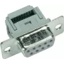 Harting D-SUB spraudnis 180° Polu skaits: 9 IDC 09 66 128 7700 1 gab. (09 66 128 7700)