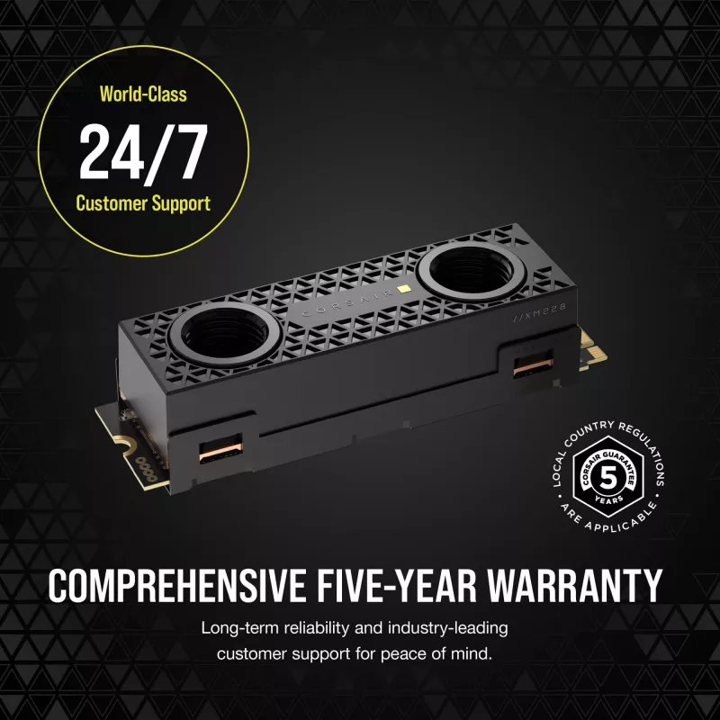 SSD Corsair MP700 PRO SE Hydro X 2 TB M.2 PCIe 5.0 14000 MB/s lasīšanas 12000 MB/s rakstīšanas