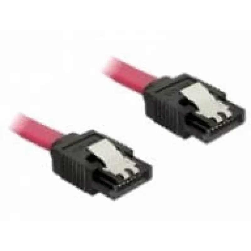 SATA vads DeLOCK 82676 0,3 m sarkans