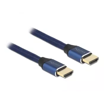 HDMI kabelis DeLOCK īpaši ātrdarbīgs 48 Gbps 8K 60 Hz zils 1 m