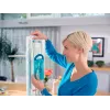 Leifheit 55092 mops no mikrošķiedras 8000 ml sausais un mitrais, zils, pelēks