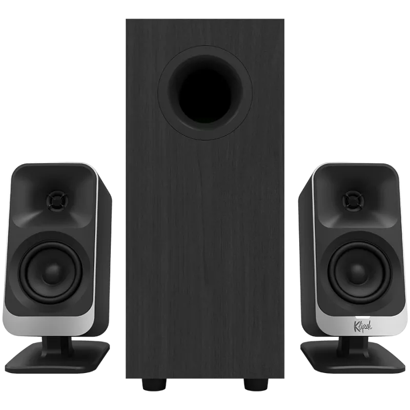 Skaļruņi KLIPSCH ProMedia Lumina Melns — galda multivides skaļruņu sistēma