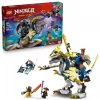 LEGO NINJAGO komplekts 71843 Rogue’s Mech Dragon Rider — 584 gab., 4 minifigūras, modeļa augstums 190 mm
