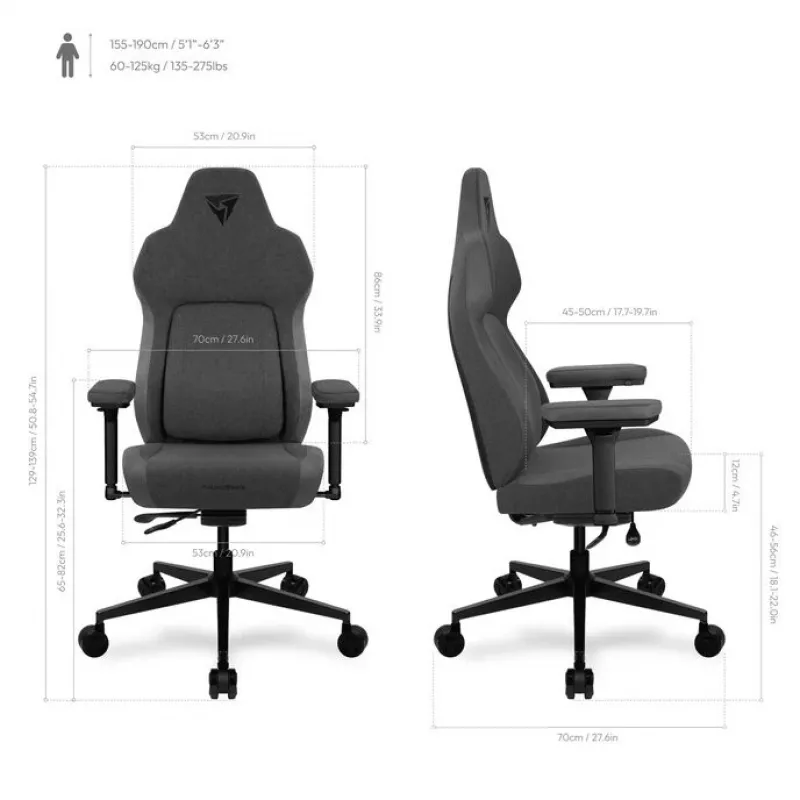Ergonomic spēļu krēsls ThunderX3 Core Smart - Loft