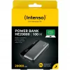Ārējais akumulators INTENSO 7350050 — 20000 mAh, 1× USB-A + 2× USB-C, 100 W kopējā jauda, melns/pelēks
