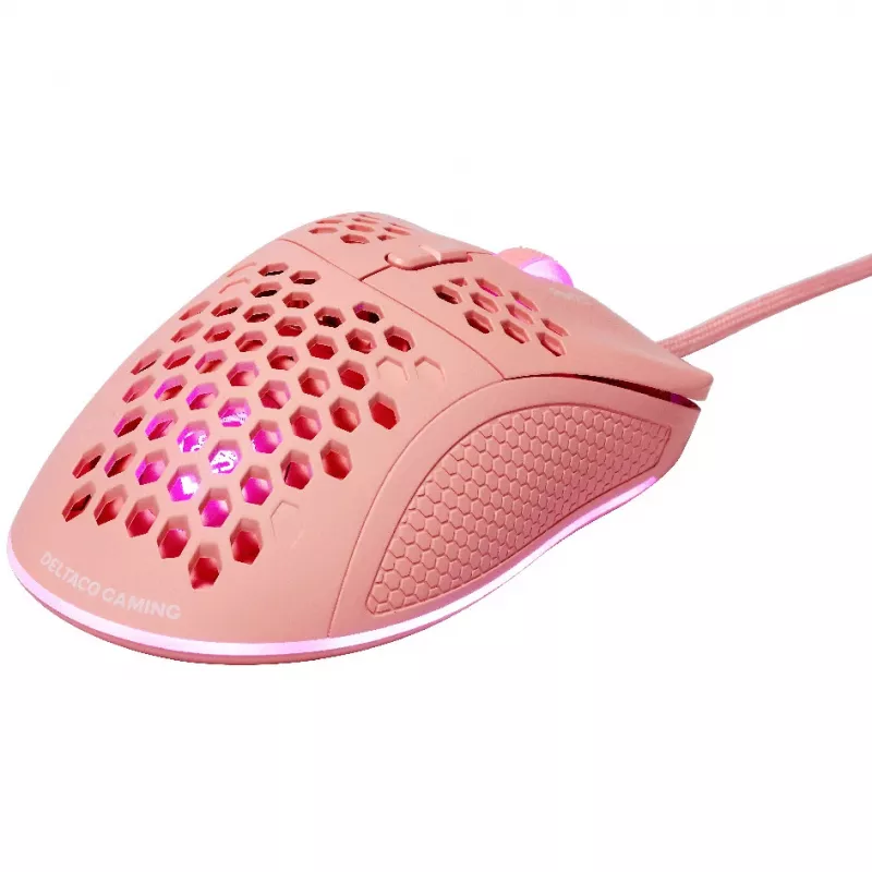 Deltaco vieglā svara spēļu pele, RGB (GAM-108-P)
