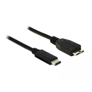 USB kabelis DeLOCK 1m USB 3.1 USB 3.2 Gen 2 USB C Micro-USB B Melns