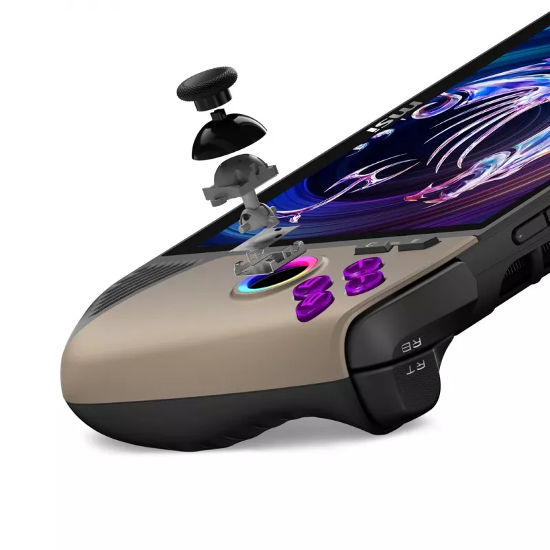 MSI Claw 8 AI+ A2VM-037PL portatīvā spēļu konsole 20.3 cm (8) 1 TB Skārienekrāns Wi-Fi Bēšs