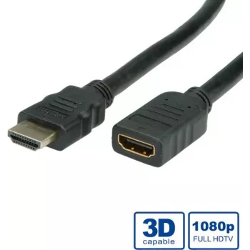 HDMI High Speed kabelis + Ethernet VALUE 5 m