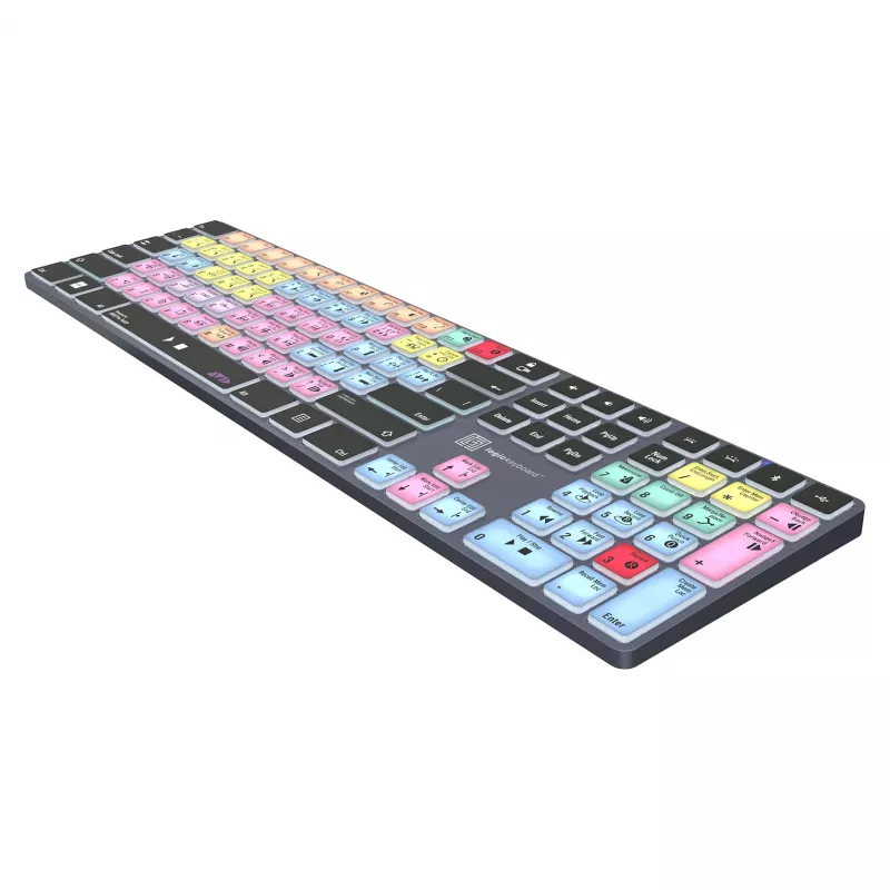 Mehāniskā stila pilnizmēra tastatūra LogicKeyboard LKB-PT-TPC, USB + Bluetooth, QWERTZ vācu, melna