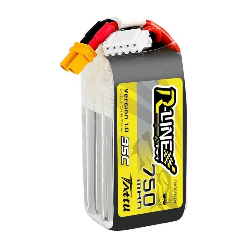 Akumulators Tattu R-Line 750mAh 14.8V 95C 4S1P JST-XHR