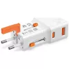 Ceļojumu lādētājs 25W World Travel 25W USB-C + A