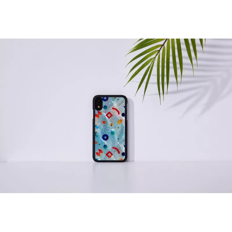 Aizsargājošs tālruņa maciņš iKins iPhone XR — Melns Poppin Rock dizains