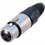 Neutrik NTR-NC5FX - -30 - 80 °C - Melns - Sudraba krāsas - UL - UL 94 HB - IEC 61076-2-103 - IP 40, IEC 68-2-20 (NC5FX)