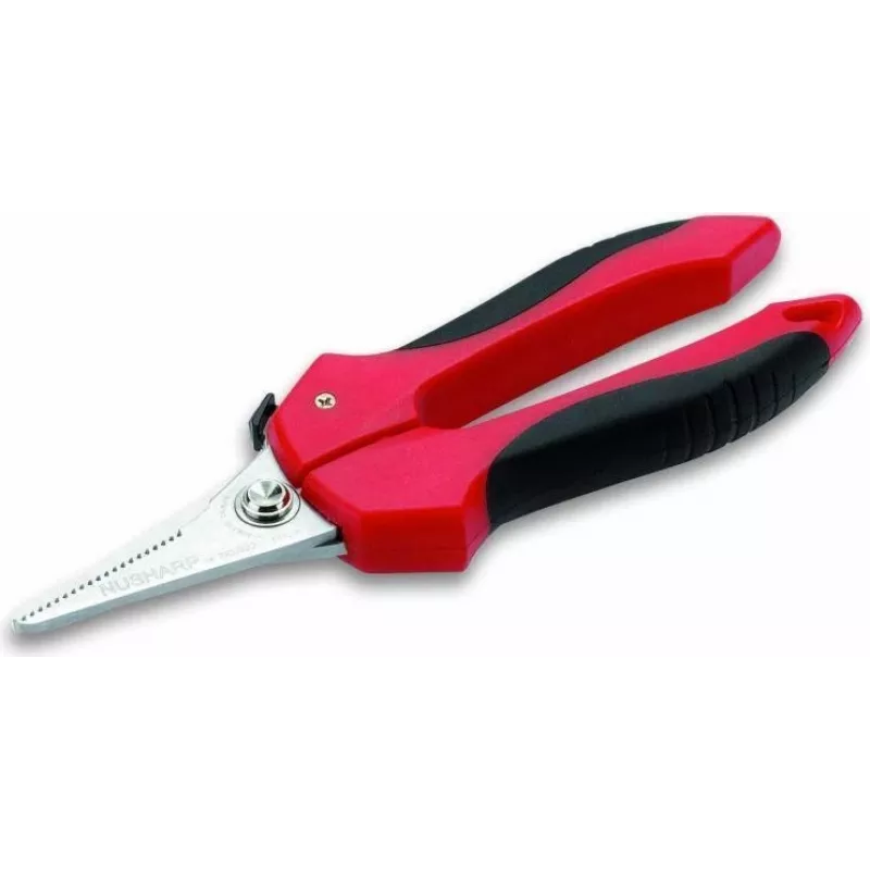 Šķēres Cimco 120122 Universal taisns Cut melnas un sarkanas