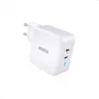 Strāvas adapteris CHOETECH Charger GaN 2x USB-C 100W PD, modelis PD6008