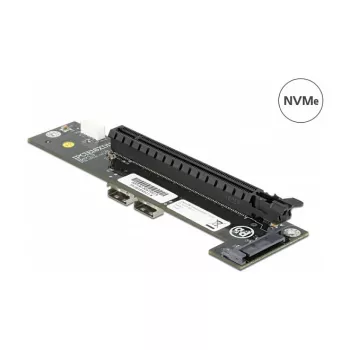 Pārveidotājs 2 x SFF-8654 uz PCIe x16 bifurkācijas DeLOCK 64148