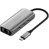 Satechi dokstacija 4-in-1 ST-H3C25EM USB-C 3.2 Gen2 Pelēka (ST-H3C25EM)