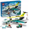 LEGO City Avārijas lidmašīna 60465 – neliels glābšanas lidaparāta būvēšanas komplekts, 403 detaļas, 4 minifigūriņas, vecums 6+